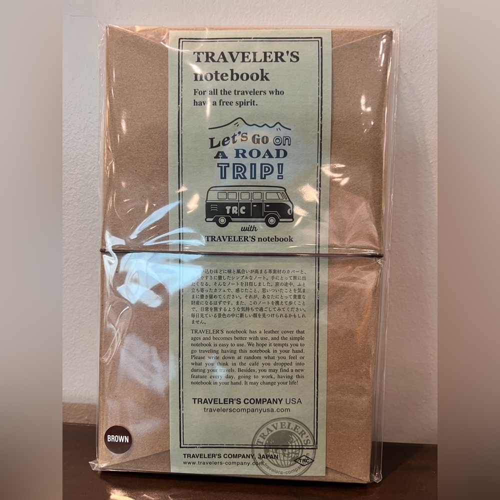Traveler's Company Limited Edition Road Trip Brown Leather Notebook bundle NEW!